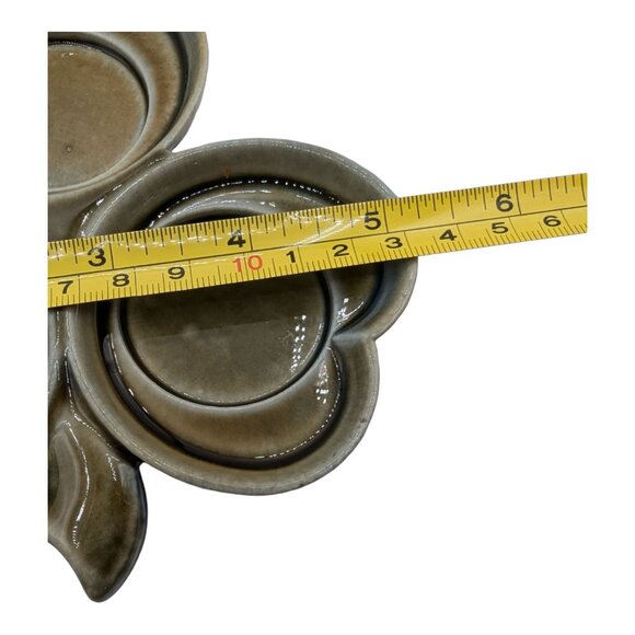 Vintage Wade Irish Porcelain Shamrock Salt & Pepper Shaker Set With Mustard Pot - Picture 14 of 14